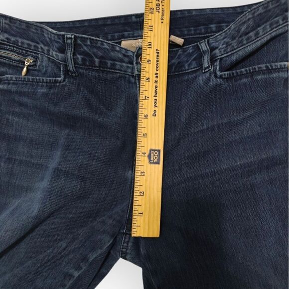 Chico's So Slimming Blue Straight Leg Jeans Classic Style Size L/12 2 - Picture 4 of 8